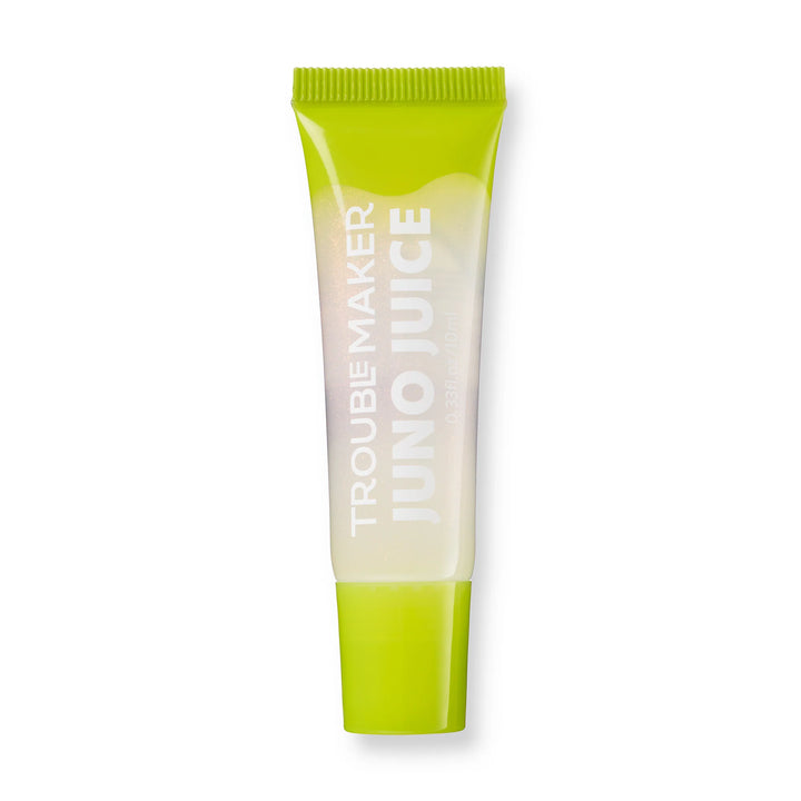 Trouble Maker Juno Juice Lip Gloss Casper Clear Shimmer 10ml