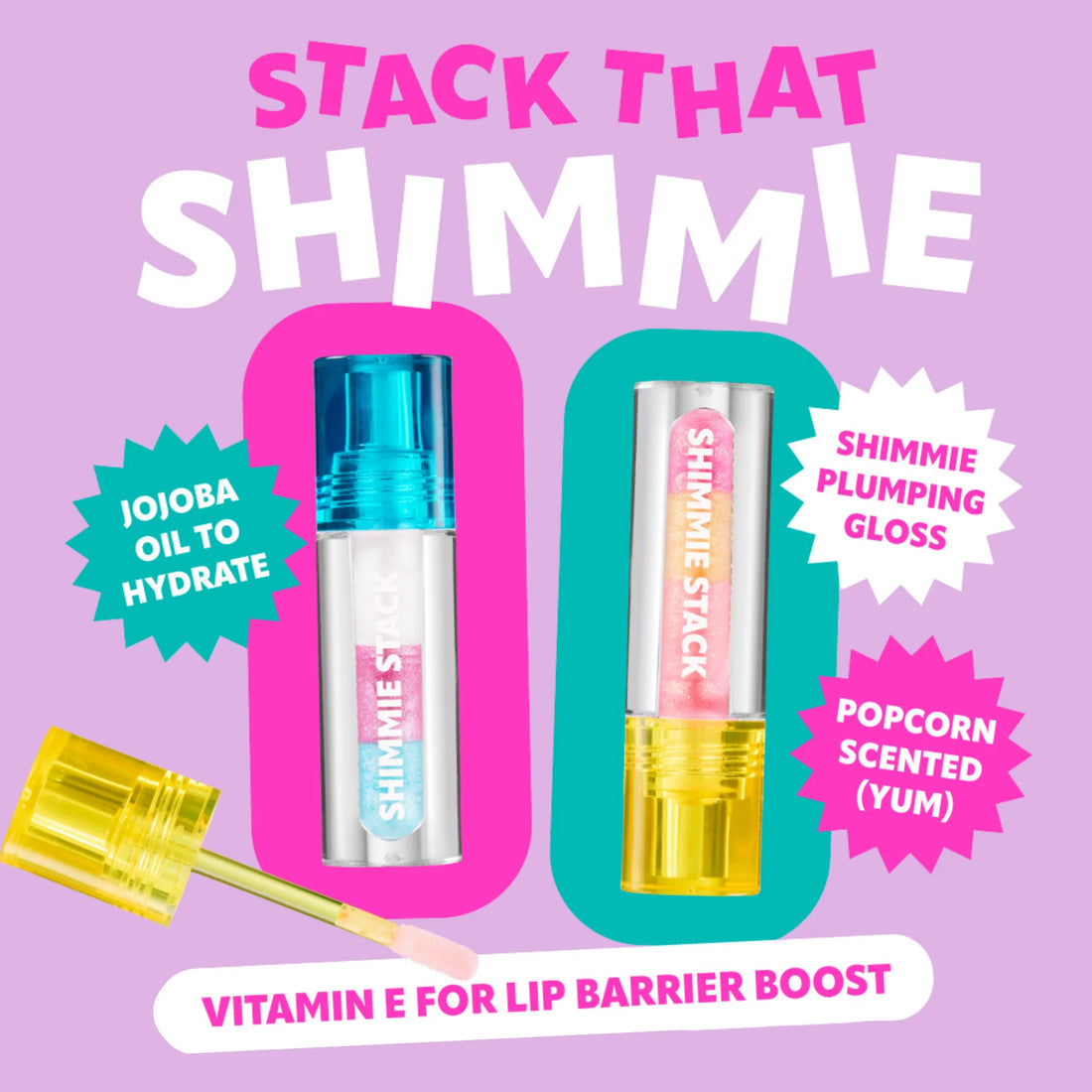 Trouble Maker Shimmie Stack Lip Gloss Fairy Feyre Pink