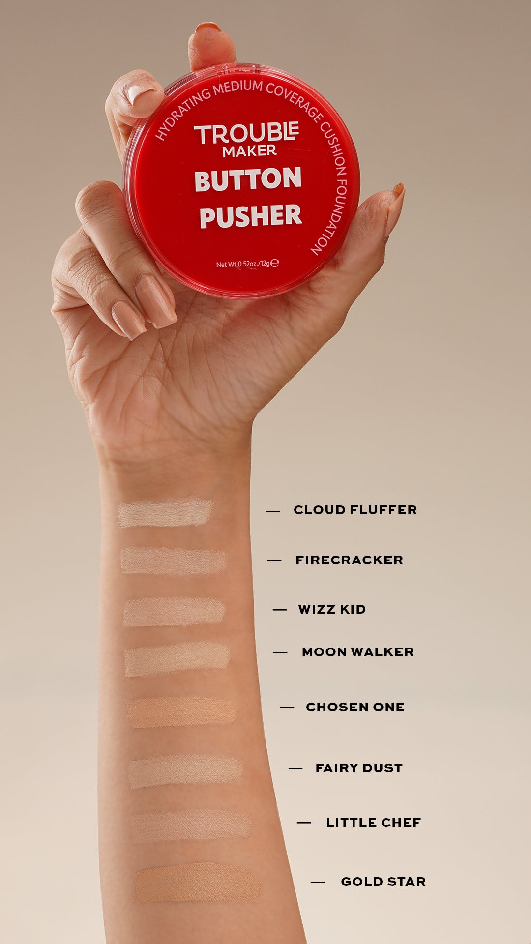 Trouble Maker Button Pusher Air Cushion Foundation Firecracker 12gm